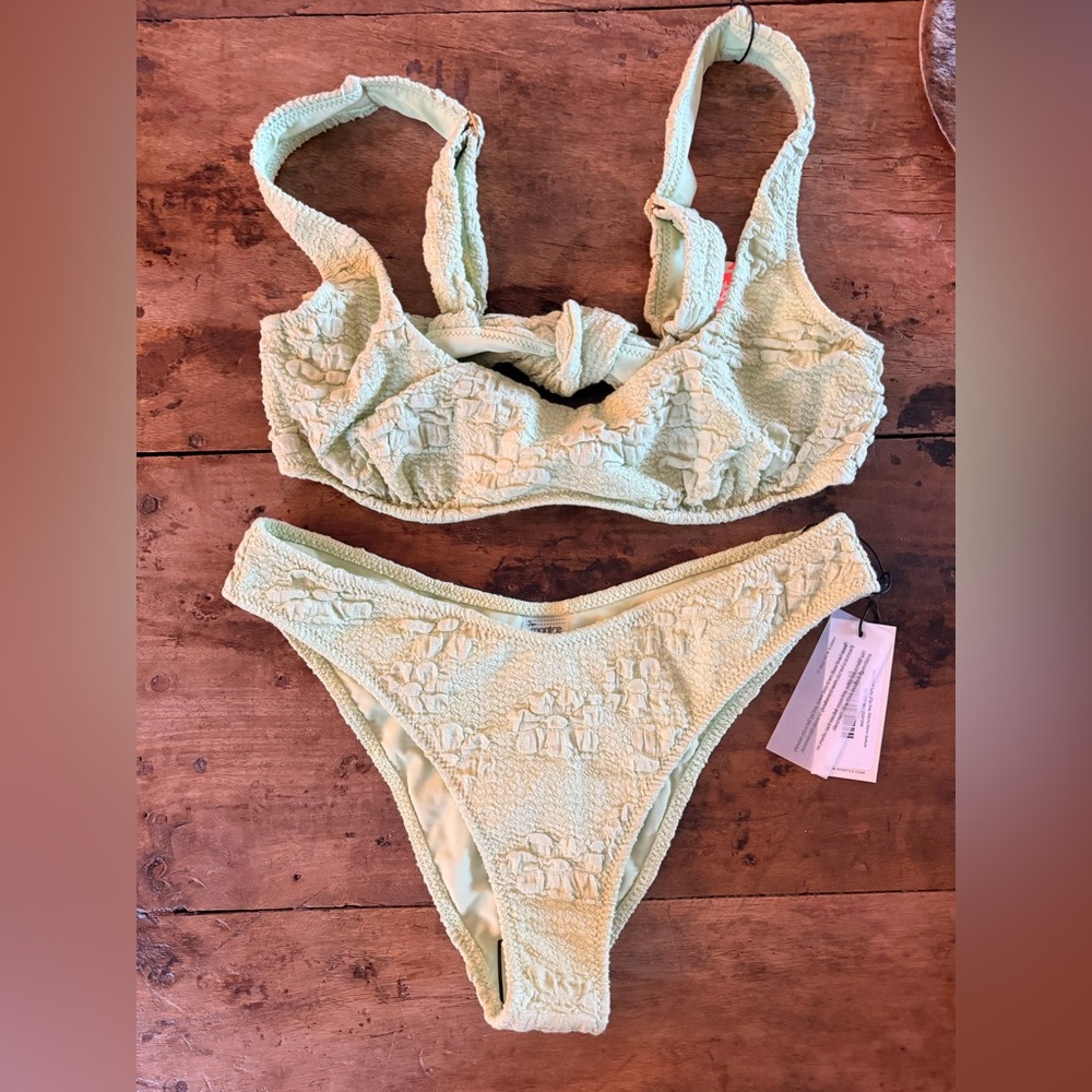 MONTCE SWIM Lulu green bikini set size M - Picture 2 of 5